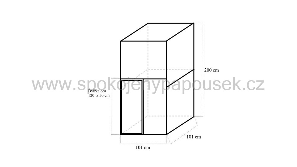 Stavebnice voliéry 1x1x2m PROFI