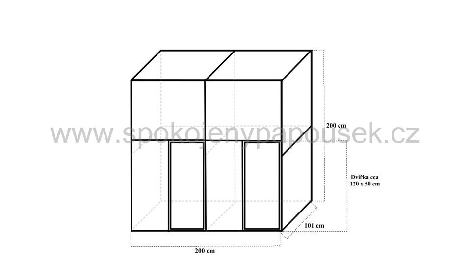 Stavebnice dvojvoliéry 2x1x2m PROFI