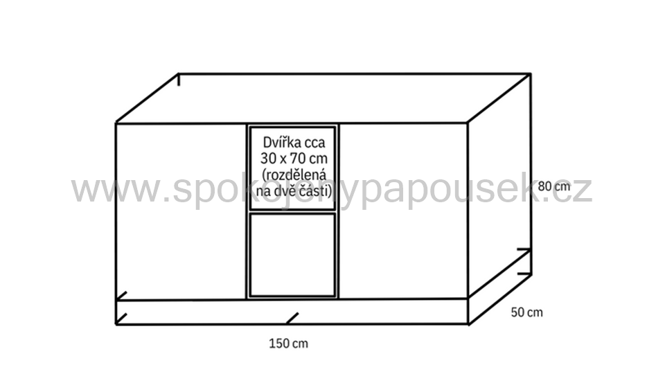 Stavebnice klece 1,5x0,5x0,8