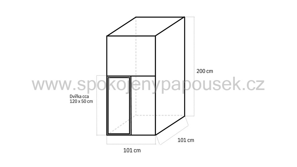 Stavebnice voliéry 1x1x2m ECONOMY