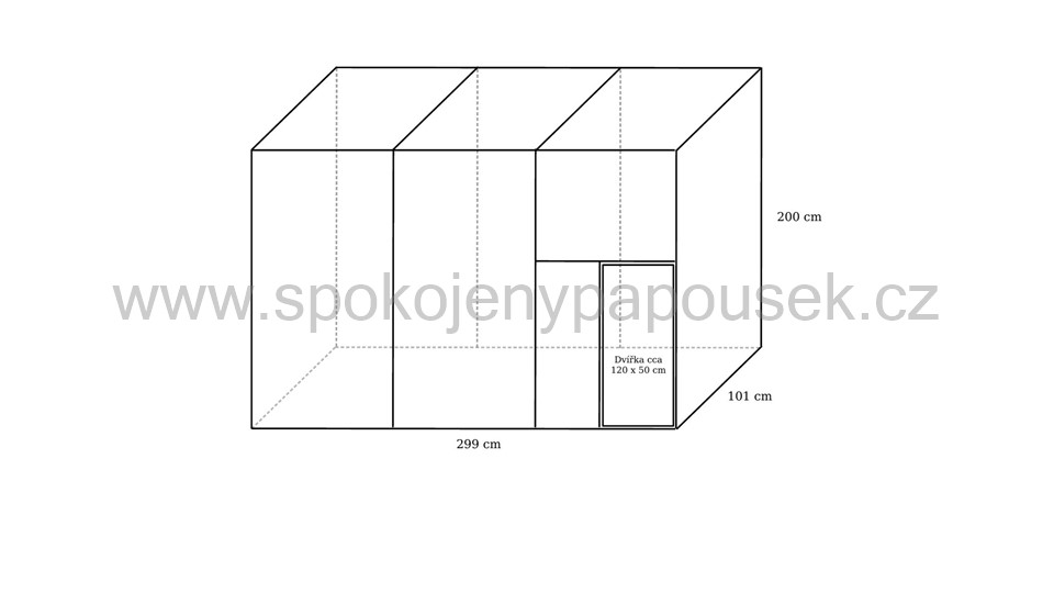 Stavebnice voliéry 3x1x2m ECONOMY