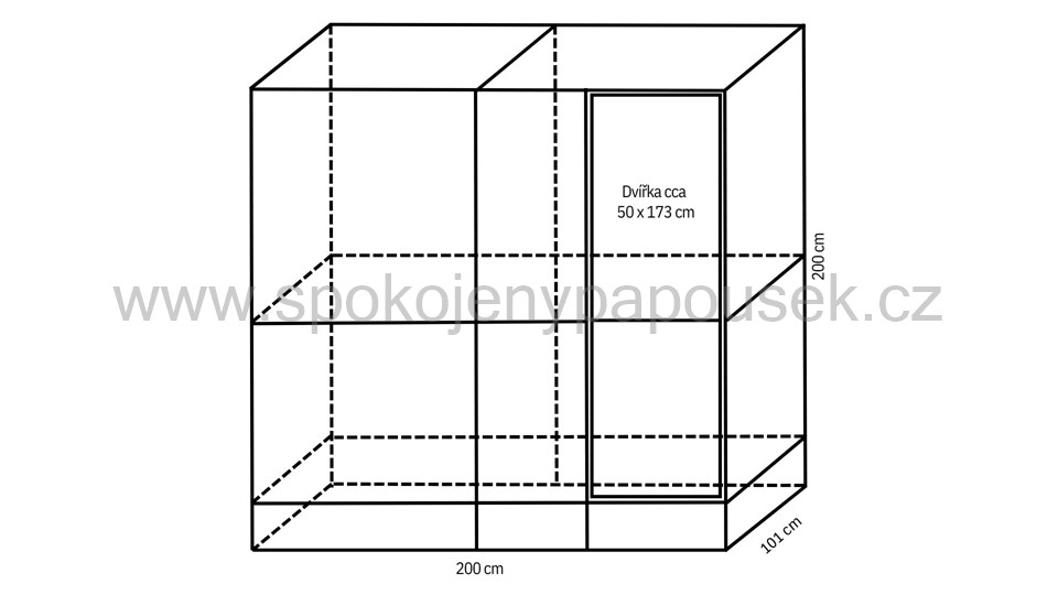 Stavebnice voliéry 2x1x2m se soklem